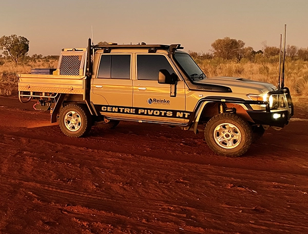 Centre Pivots NT travelling through the outback helping our customers