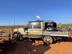 Centre Pivots NT - Service Vehicle Onsite