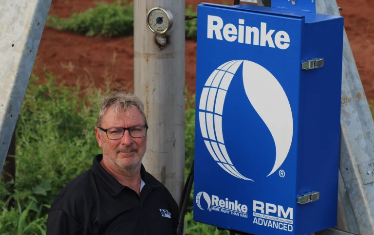 Jeff Reece from Centre Pivots NT with the Reinke Advanced Control Panel